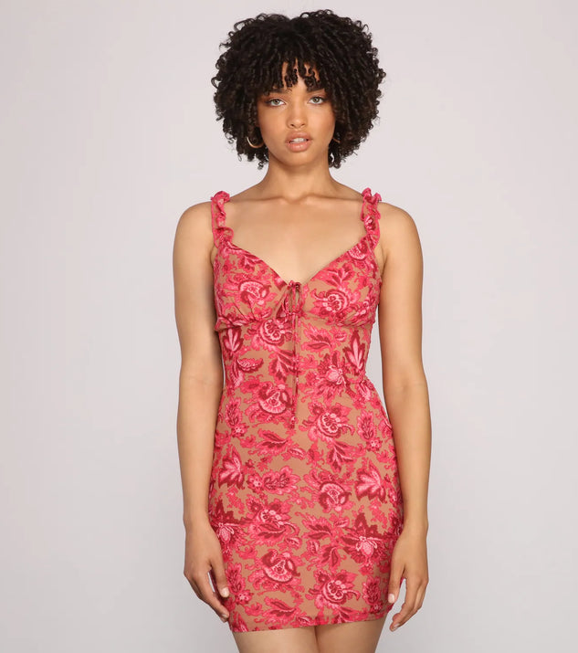 Pretty And Chic Paisley Printed Mini Dress