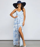 Take Me Away Tropical Tie-Dye Maxi Dress
