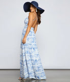 Take Me Away Tropical Tie-Dye Maxi Dress