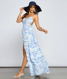 Take Me Away Tropical Tie-Dye Maxi Dress