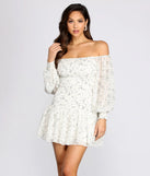 Crushin' It Ditsy Smocked Mini Dress