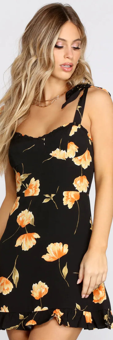 Bring On The Floral Mini Dress