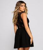 This Moment Floral Lace Skater Dress