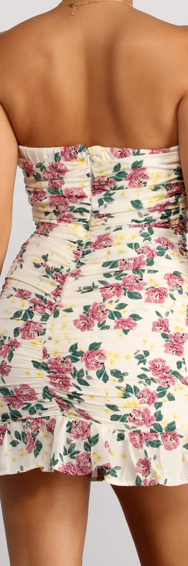 Floral Feels Ruffle Mini Dress