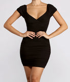 Easy Does It Puff Sleeve Ruched Mini Dress