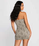 Purrfectly Fierce Smocked Mini Dress