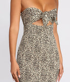 Purrfectly Fierce Smocked Mini Dress