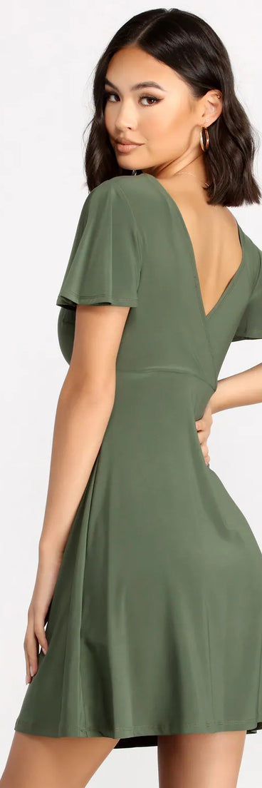 Breeze On By A-Line Mini Dress