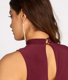 Sleeveless Ruched Midi Dress