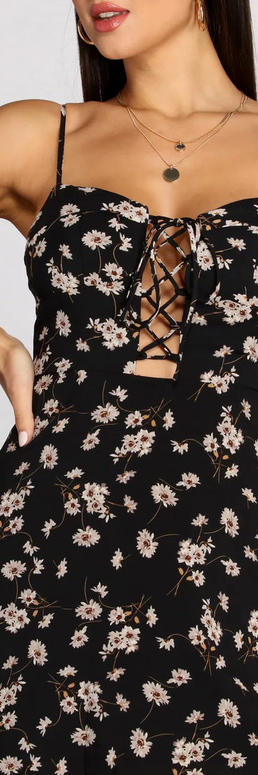 Falling For Florals Mini Dress