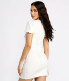 Square Neck Denim Mini Dress