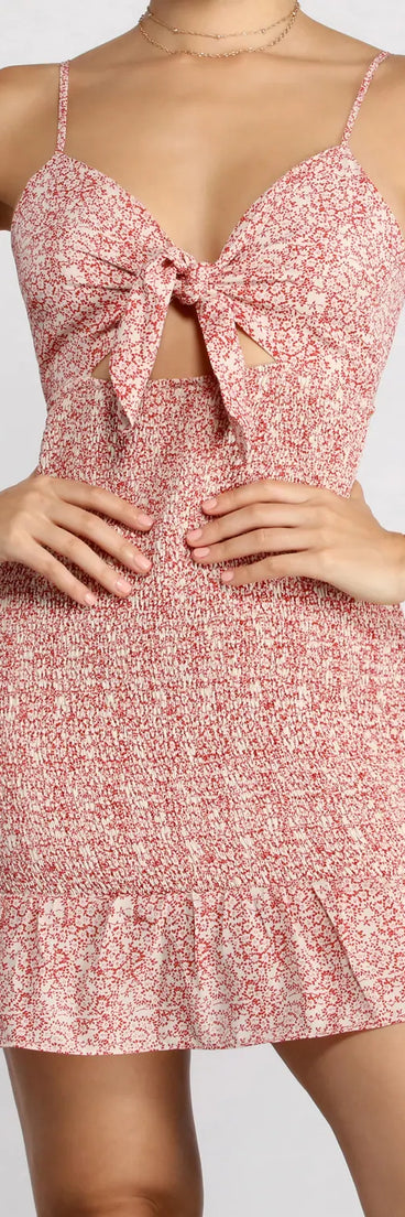 Brunch Babe Floral Mini Dress