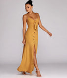 Button Down Beauty Maxi Dress