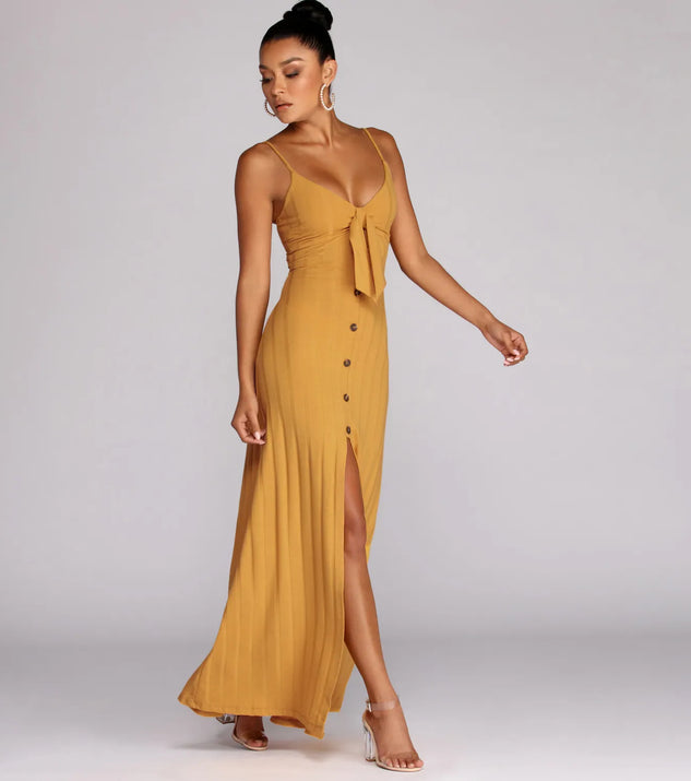 Button Down Beauty Maxi Dress