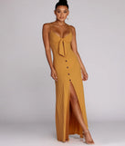 Button Down Beauty Maxi Dress