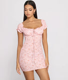 Sweet Florals Smocked Mini Dress