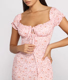 Sweet Florals Smocked Mini Dress