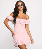 Romanced in Ruffles A-Line Mini Dress