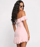 Romanced in Ruffles A-Line Mini Dress