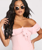 Romanced in Ruffles A-Line Mini Dress