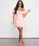 Romanced in Ruffles A-Line Mini Dress