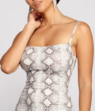 Viper Vixen Snake Print Mini Dress
