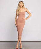 In Knit To Win It Midi Dress