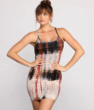Live It Up Tie Dye Knit Mini Dress