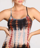 Live It Up Tie Dye Knit Mini Dress