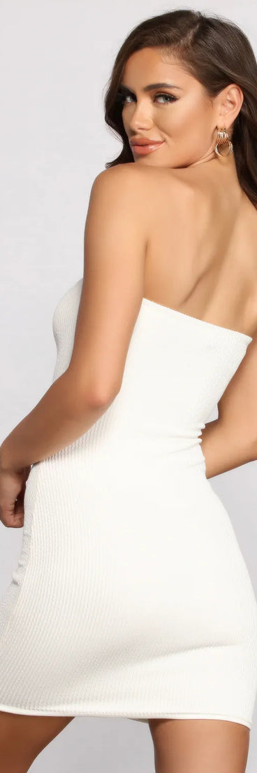 Essential Ribbed Tube Mini Dress