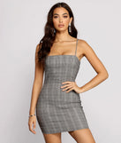 Pretty In Plaid Woven Mini Dress