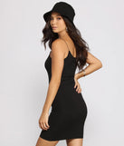 Classic Chic Scoop Neck Knit Mini Dress