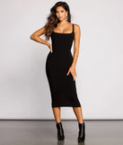 So Into You Basic Knit Midi Dress