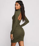 Own Knit Ruched Mini Dress
