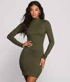 Own Knit Ruched Mini Dress