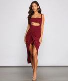 Keeping Knit Chic Cutout Midi Dress