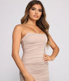 Casually Slay Square Neck Ruched Mini Dress