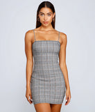So Chic Plaid Mini Dress