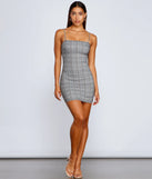 So Chic Plaid Mini Dress