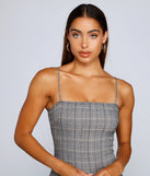 So Chic Plaid Mini Dress