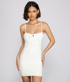 Stylish And Lovely Eyelet Mini Dress
