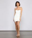 Stylish And Lovely Eyelet Mini Dress