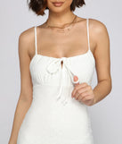 Stylish And Lovely Eyelet Mini Dress