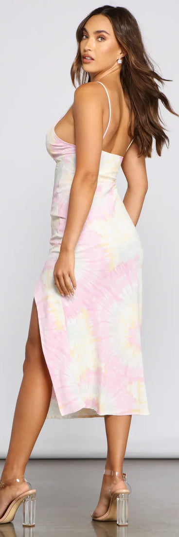 Totally Fab Tie Dye Midi Dress