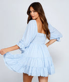 Girly Vibes Gingham Babydoll Dress
