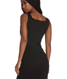 Poised And Cinched Mini Dress