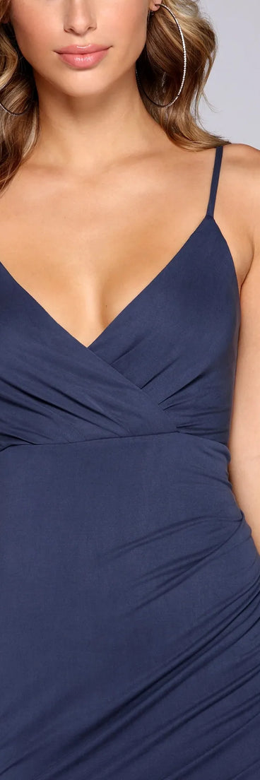 Simply Wrapped Mini Dress