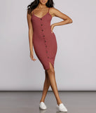 Miss Midi Striped Dress