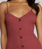 Miss Midi Striped Dress