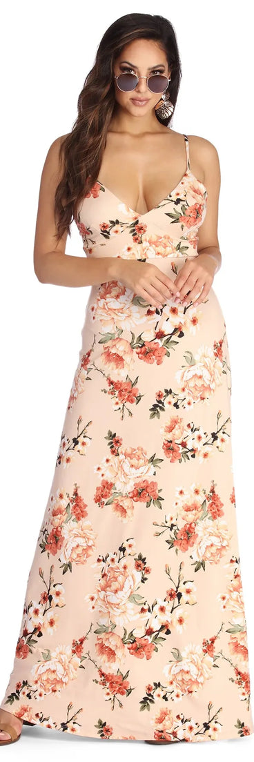 With The Floral Flow Maxi Dress